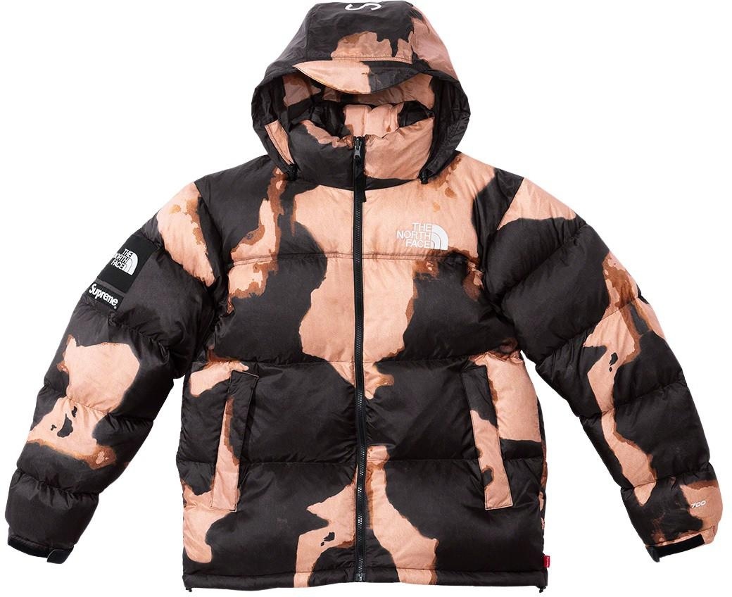Supreme®/The North Face® Bleached Denim Print Nuptse Jacket view 11